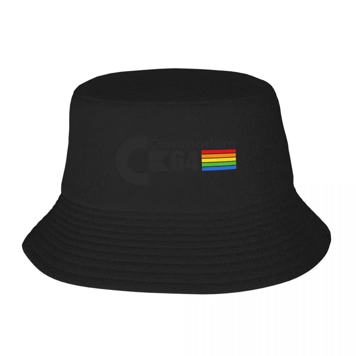 

Commodore 64 Logo Bucket Hat Mountaineering Snapback Cap custom Hat Hip Hop Unisexs Tennis Womens