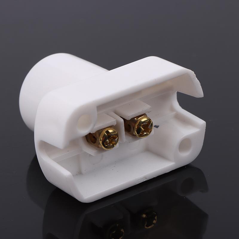 1Pc White Mini Screw Lamp Base E12 E14 E17 Supporto Lamp Holder Light Bulb Socket Holder Adapter Lamp Fixing Base Accessories