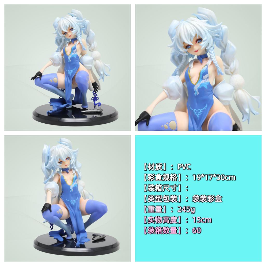 Girls Frontline Anime Figur Pa 15 Kniende Pose Pvc Charakter Modell 15cm Schreibtisch Dekoration Für Anime Sammler