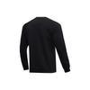 Li Ning Training Series Letter Round Neck Pullover Sweatshirt Men Sweatshirt Black AWDR007-1