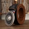 Personality Trend Wild Thick First Layer Cowhide Smooth Buckle Belt Men's Genuine Leather Buckle Retro Belt