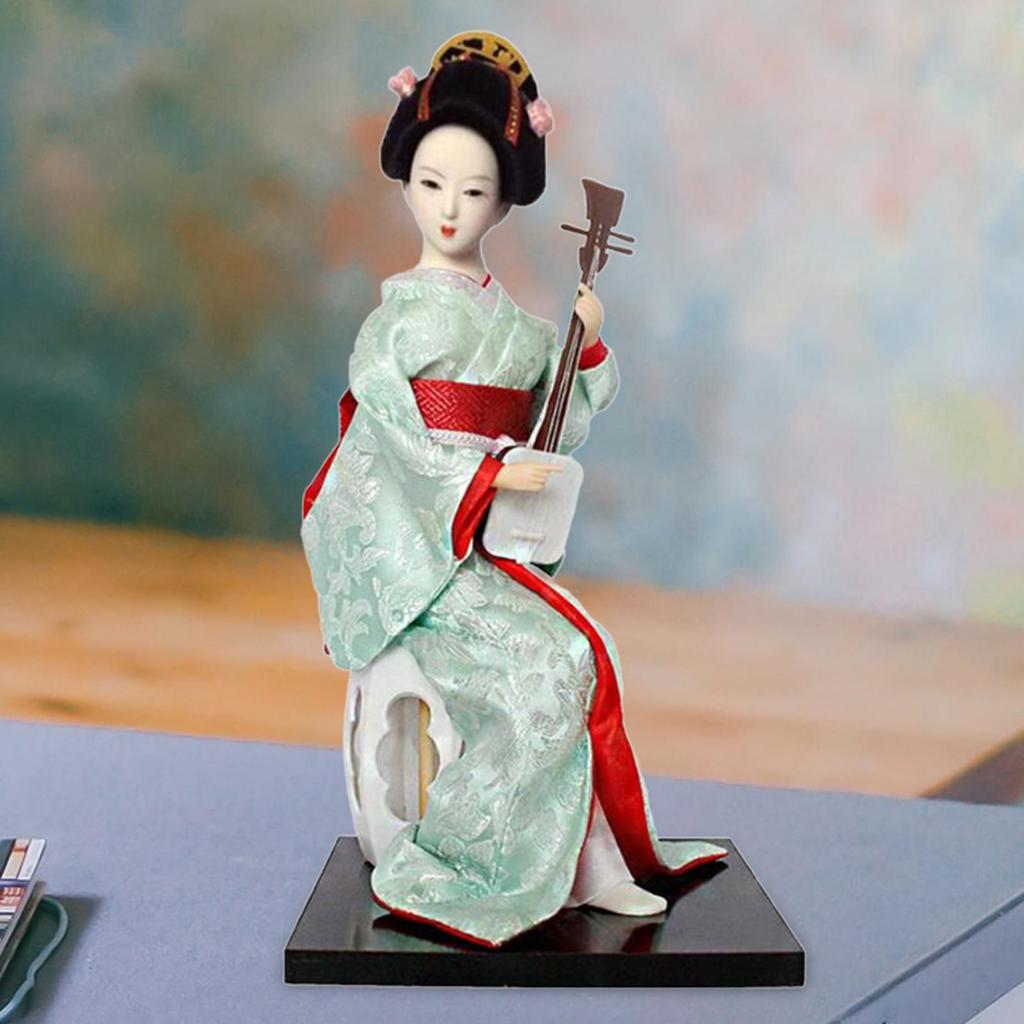Muñeca Geisha Japonesa de 12 Pulgadas 30cm Muñeca Kimono Asiático Figura Coleccionable Decoración Regalo