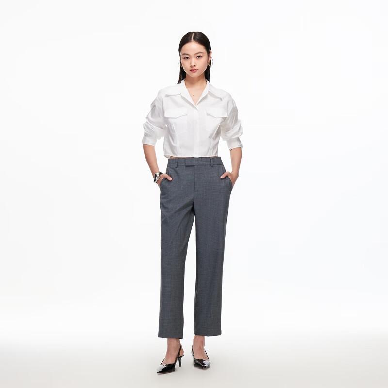 Veromoda Women's 2025 Autumn Loose Straight-Leg Commuter Pants