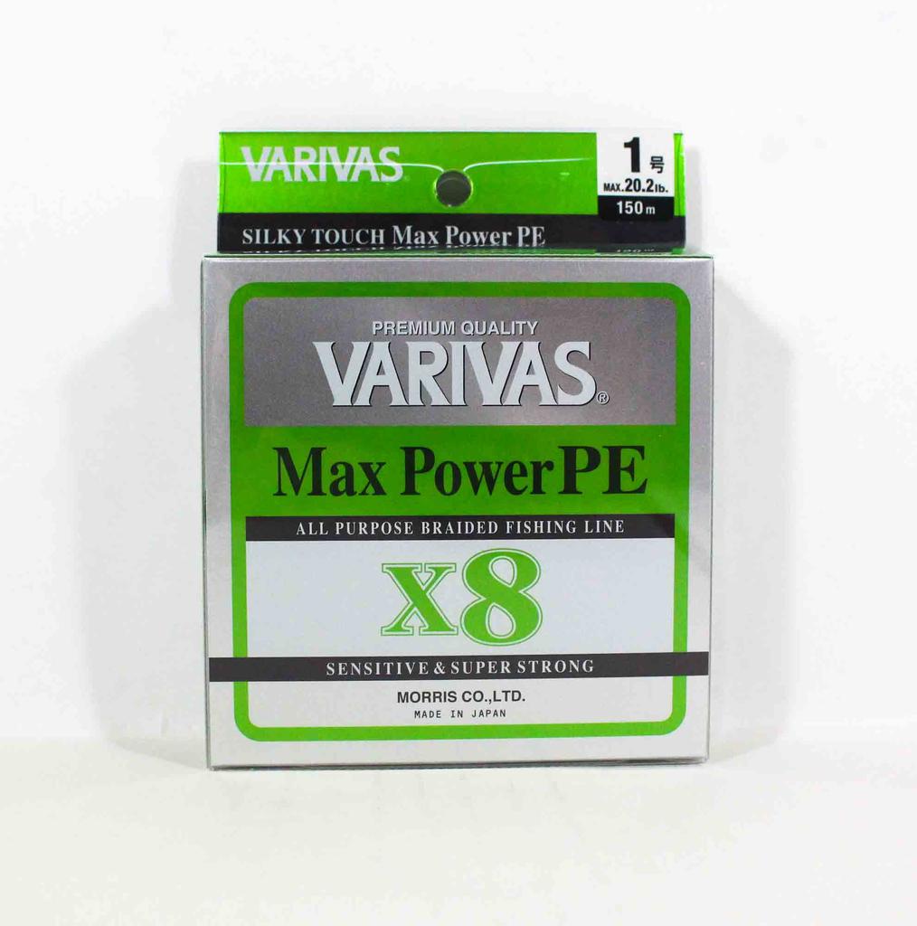 Dây Câu Cá Varivas Max Power PE X8 [Lime Green] - 150m - 200m | Việt Nam