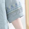 LangSha Women's Summer Cotton Linen Short Sleeve Two-Piece Set