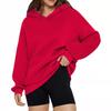 Oversized Hooded Sweatshirt Women Loose Fit Long Sleeve Casual Style Plus Size S-5XL