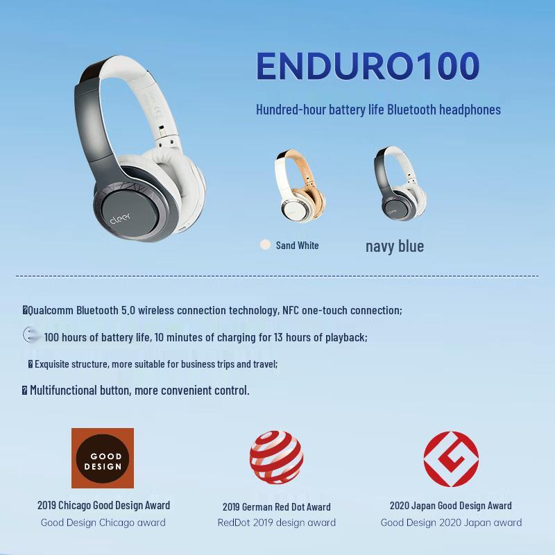 Cleer ENDURO 100 Over-Ear Wireless Headphones