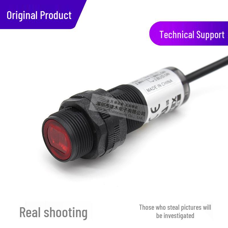 Optex C2DP-11P M18 Cylindrical Photoelectric Sensor, Plastic Housing, PNP Output