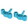 2Pcs RC Metal Steering Knuckles Replacement RC Aluminum Alloy Steering Hub Carrier for JLB 1Celsius10 Truck