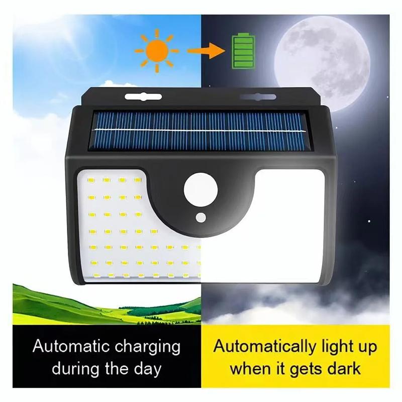 IP65 Waterproof 134LED Solar Motion Sensor Wall Light 3 Sides Outdoor Security Lamp for Yard Garden Garage Pathway Decor