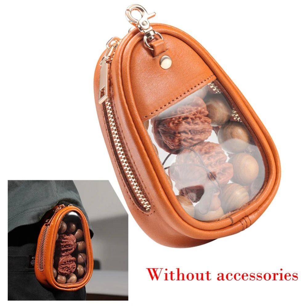 Leder Material Tragbar Schmucktasche Retro Stil Stilvoll Aufbewahrung Schmuck Organizer Tasche Organizer Funktion Transparentes Design