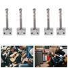5Pcs Bass Bridge String Saddles for Bass Electric Guitar Replacement Part Spring ScrewsSilver