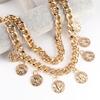 Classical Double Layer Portrait Coin Waist Jewelry Detachable Tassels Trim Adjustable Hip Chain Body Jewelry For Women Fashion Accessories