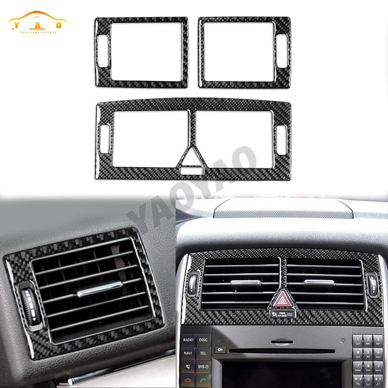 Fibra di Carbonio Per Mercedes Benz Classe B W245 2005-2011 Pannello Copri Bocchetta Aria Condizionata Adesivo Accessori Auto
