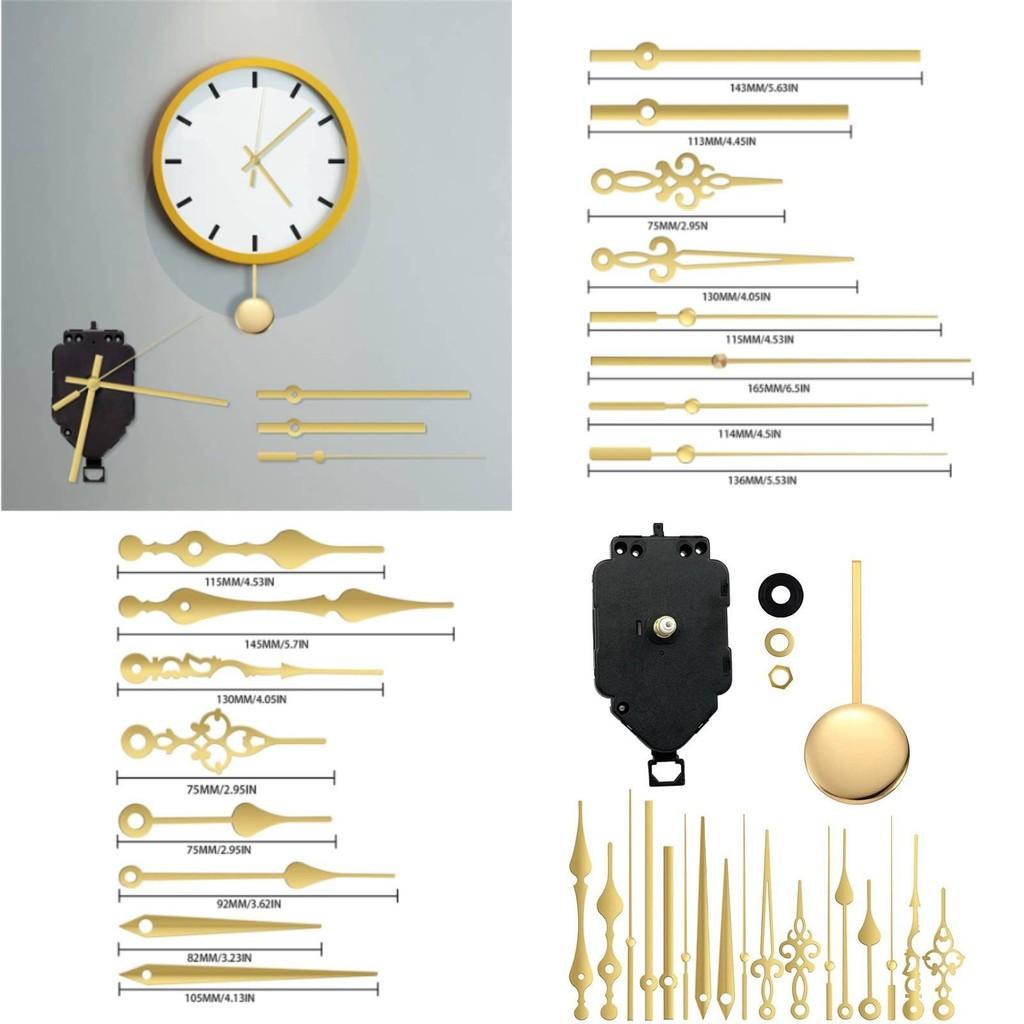 Wall Mounted Retro Silent Quartz Pendulum Clock Movement Components Decor For