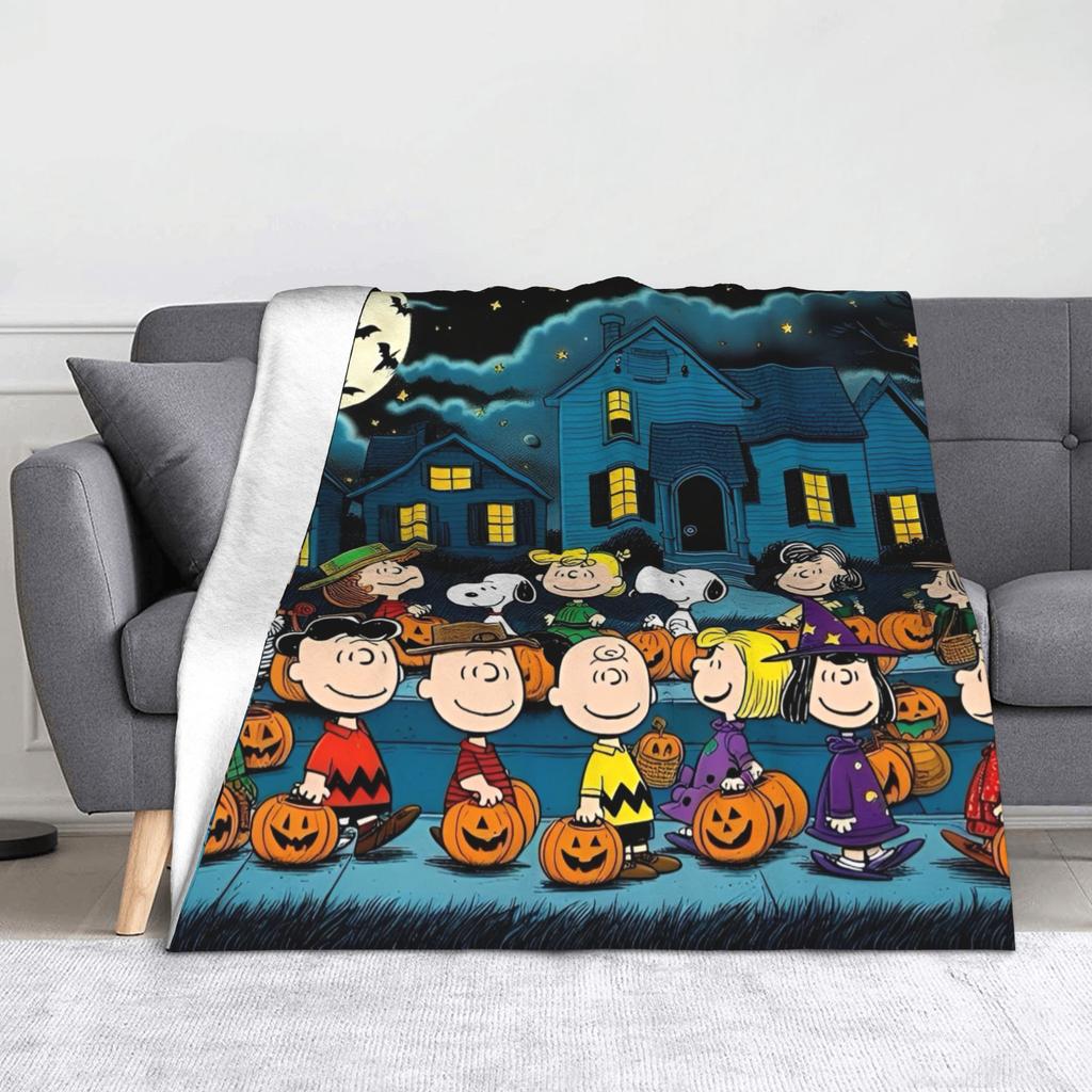 snoopys Blanket Super Soft Warm cartoon dog Throw Blankets for Bed 50x60 Inch Multiple Sizes Bedspreads