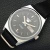 REFURBISHED AUTOMATIC SEIKO 5 MENS WATCH JAPAN MADE BLACK DIAL CUSTOM a440065-2 QV90-a440065
