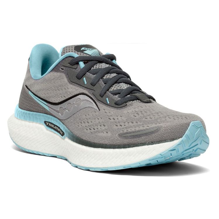 Saucony Women's Triumph 19 Wide Alloy Powder Running Shoes S10679-20