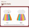European-Style Rainbow Print Toddler Princess Summer Dresses
