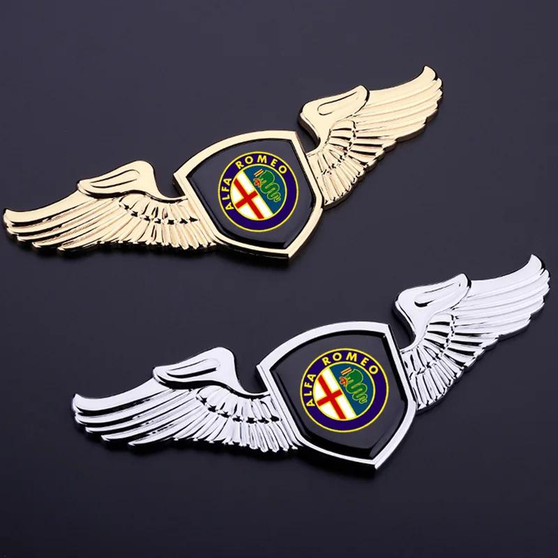 Metal Chromed Car Front Hood Emblem Badge Sticker for Alfa Romeo 156 159 147 155 Mito Giulia GT Giulietta Stelvio Tonale 4C 8C zk1