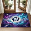 Chelsea FC Design Crystal Velvet Rug Soft Decorative Mat for Bedroom Entrance