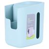 Multifunctional Tissue Box Holder Desktop Storage Box Organizer for Home Office Blue