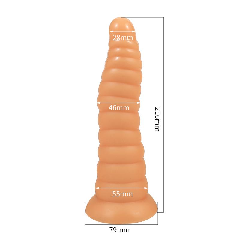 Thread shape Dildo Anal Plug 3 Size Butt Plug with Strong Suction Cup Men Prostate Massager Sex Toys for Men Women MasturbationGood product