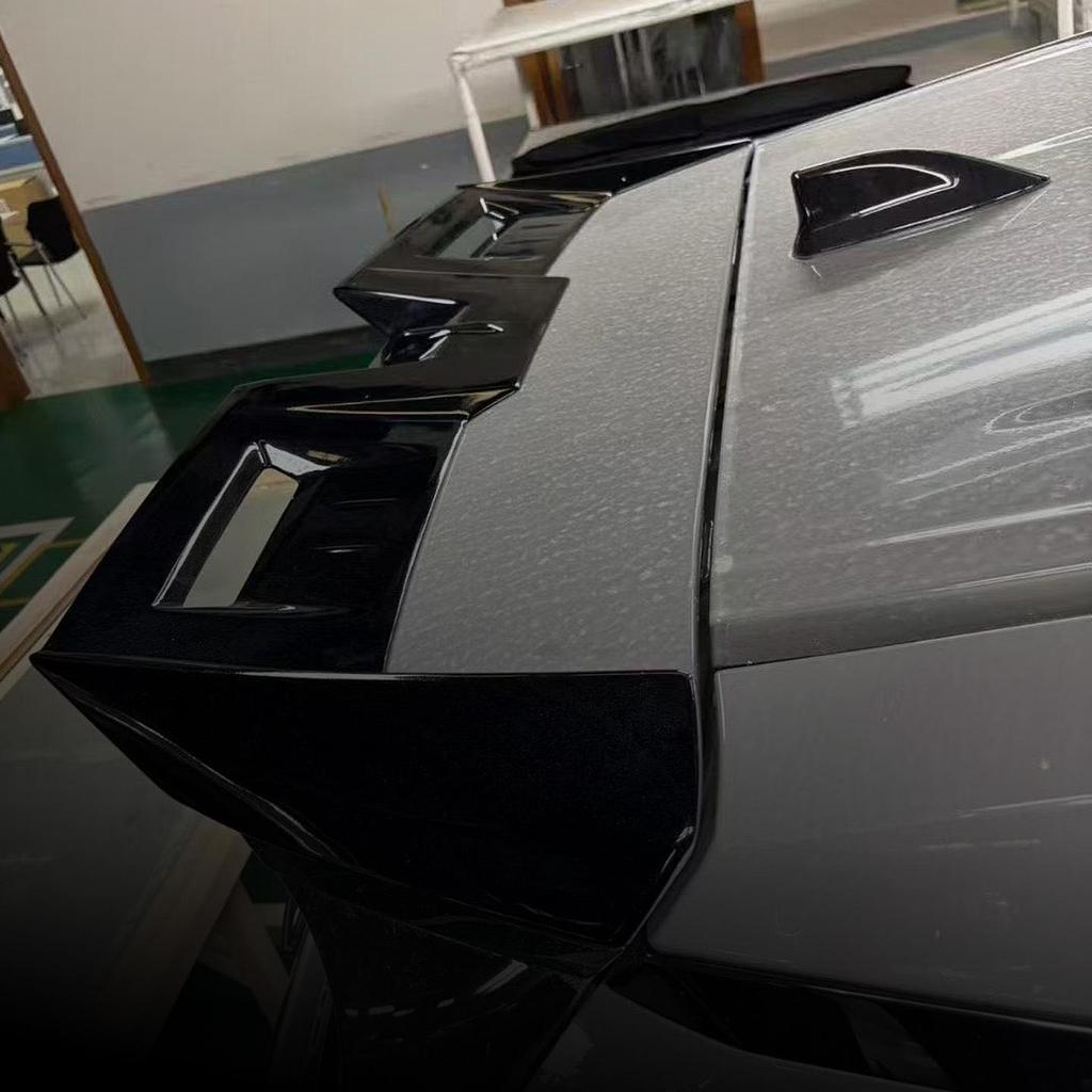 Fits 26 Models: Sixth-Gen RAV4/Wildlander Rongfang Sport Large Rear Spoiler - Drill-Free Rear Diffuser Top Wing