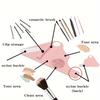 Silicone Makeup Assistance Hand Strap Makeup Tool Storage Bag Wrist Strap for Quick Replacement of Makeup Tools