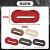Azumafy 4 Pcs Seat Belt Buckle Cover Seat Belt Cover Anti-Scratch PU Leather Stopper Protection Custom Dress Up Noise(Red)