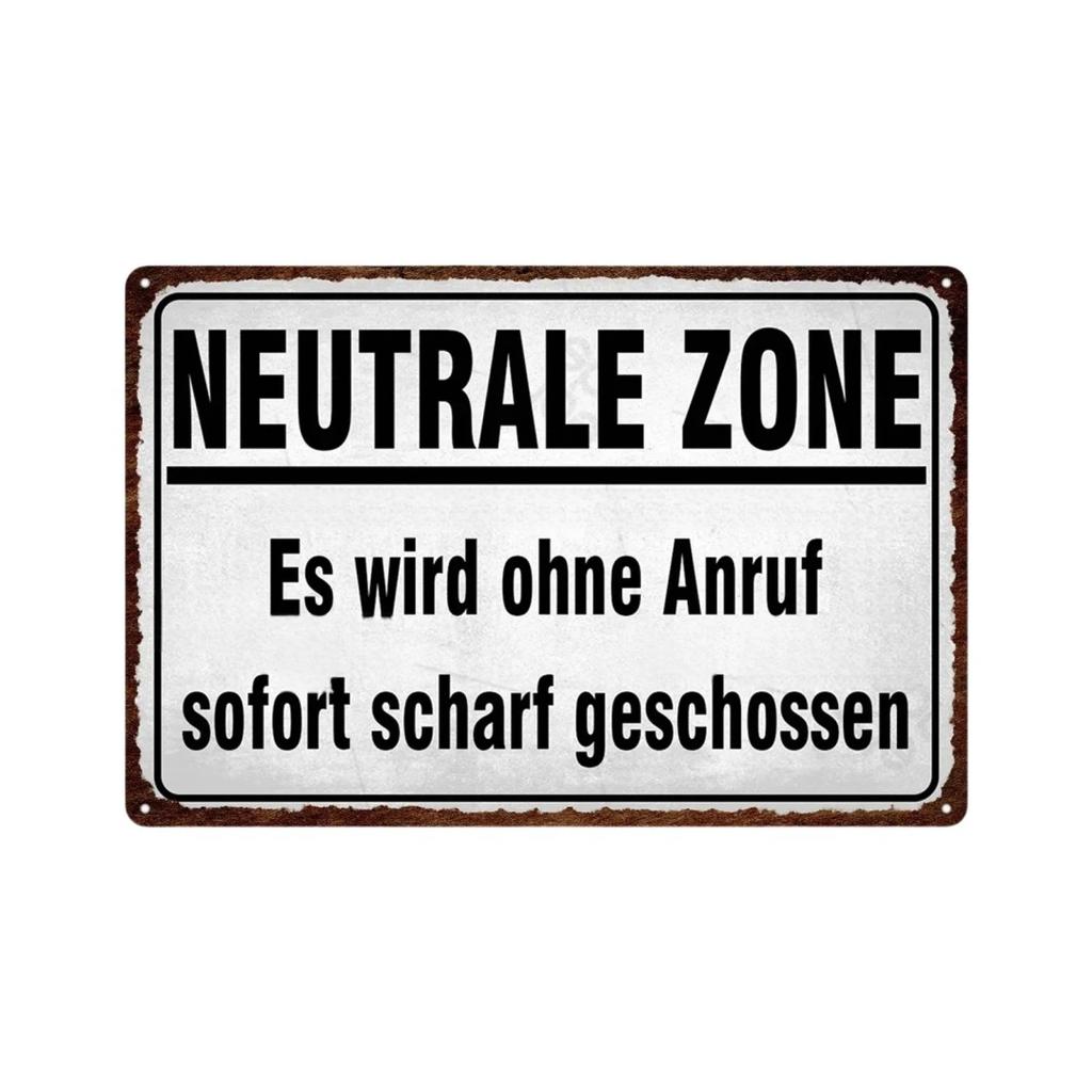 Germany HALT STÓJ Achtung Metal Sign German Warning Signs Hazardous Area Placards Vintage Plaque Plate Wall Decorative