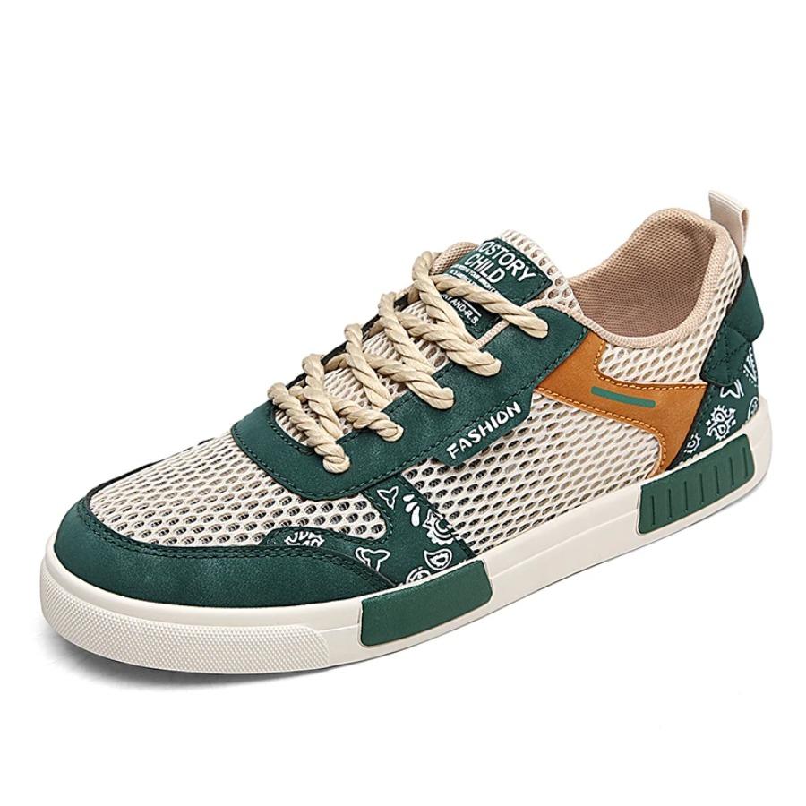 

Designer s New Summer Flying Mesh Surface Breathable Casual Sports Shoes Non-slip Fashion Men s Shoes Flat Shoes for Men 39