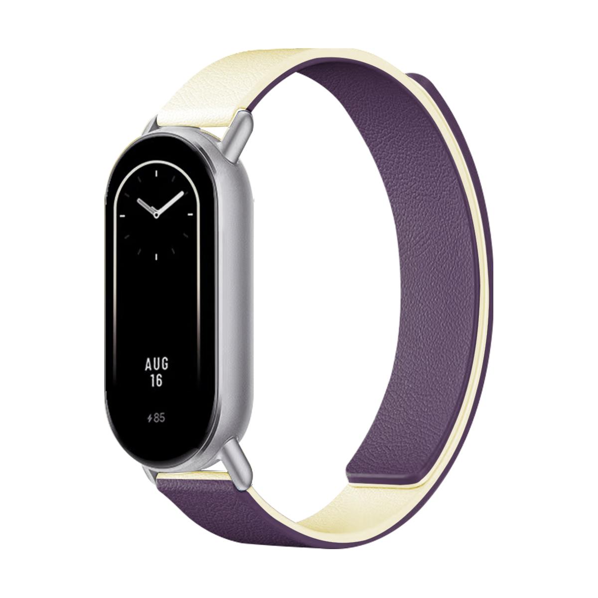

Магнітний ремінець для Xiaomi Smart Band 10 9 8 Loop Mi Band 10 Ремінці для годинника Xiaomi Силіконовий ремінець 9/8 NFC Браслет для MiBand 10 9 8 Аксесуари Xiaomi Smart Band 10 фіолетовий