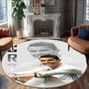 1pc Number 7 Soccer17 Carpet, Round Rug, Comfortable, Suitable for Entryways, Living Rooms, Office, And Bedrooms, Christmas Decoration