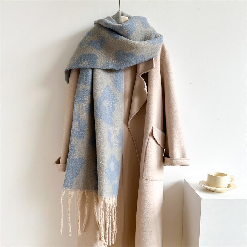 New  Cashmere Scarf Shawl Thicked  Warm Blanket Long Tassels Soft Shawls Neck Wraps Pashmina Scarves Ladies' Luxury Scarf