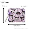 SKINNYDIP Kuromi Repeat Warp Sanrio Characters Makeup Accessory 7962PCMM Pouch, Pouch, Case,