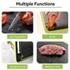 Multifunctional Cutting Board With Knife Sharpener Garlic Grater Double-Sided Non-Slip Chopping Board Defrosting Plate Alloy Aluminum Kitchen