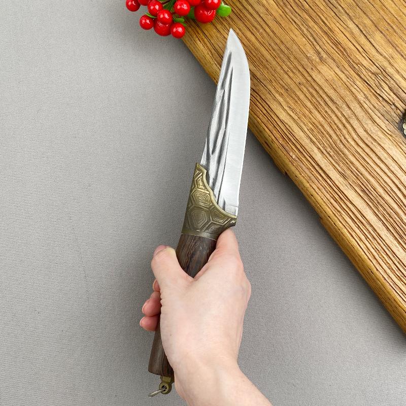 Stainless Steel Boning Knife Forged Full Tang Kitchen Chef Knives Meat Cleaver Butcher Knife Fish Knife with Wood Handle Tools