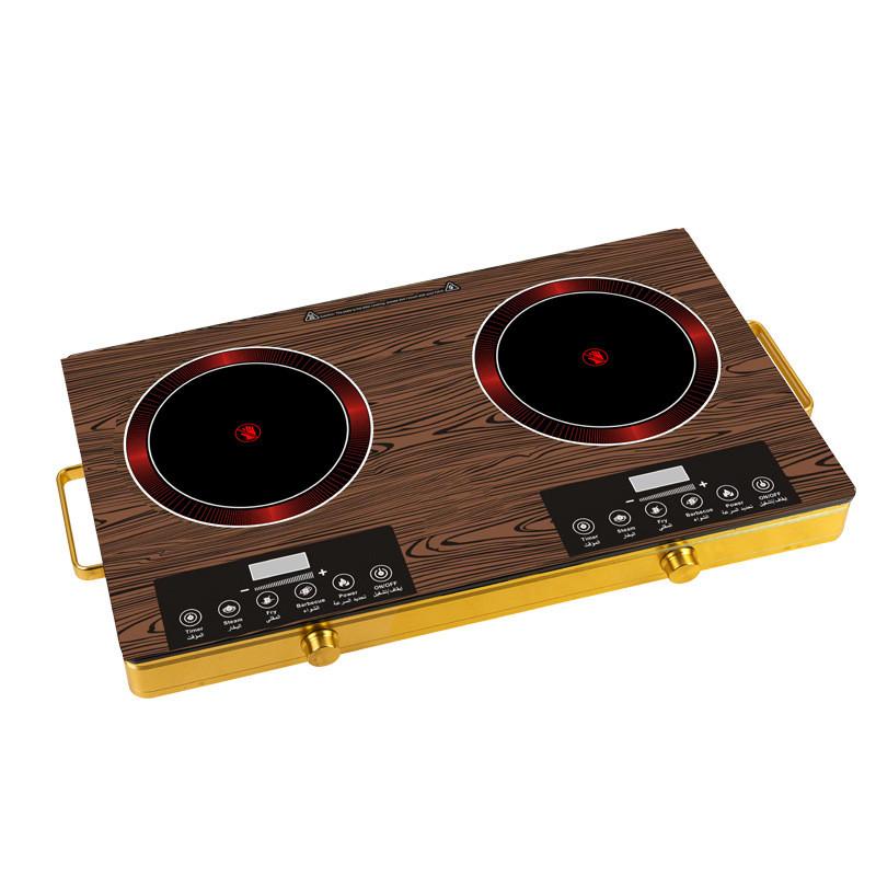 3500W Dual Head Electric Ceramic Stove Household Intelligent Timed Heating Electric Stove Aluminum Iron Ceramic Cookware
