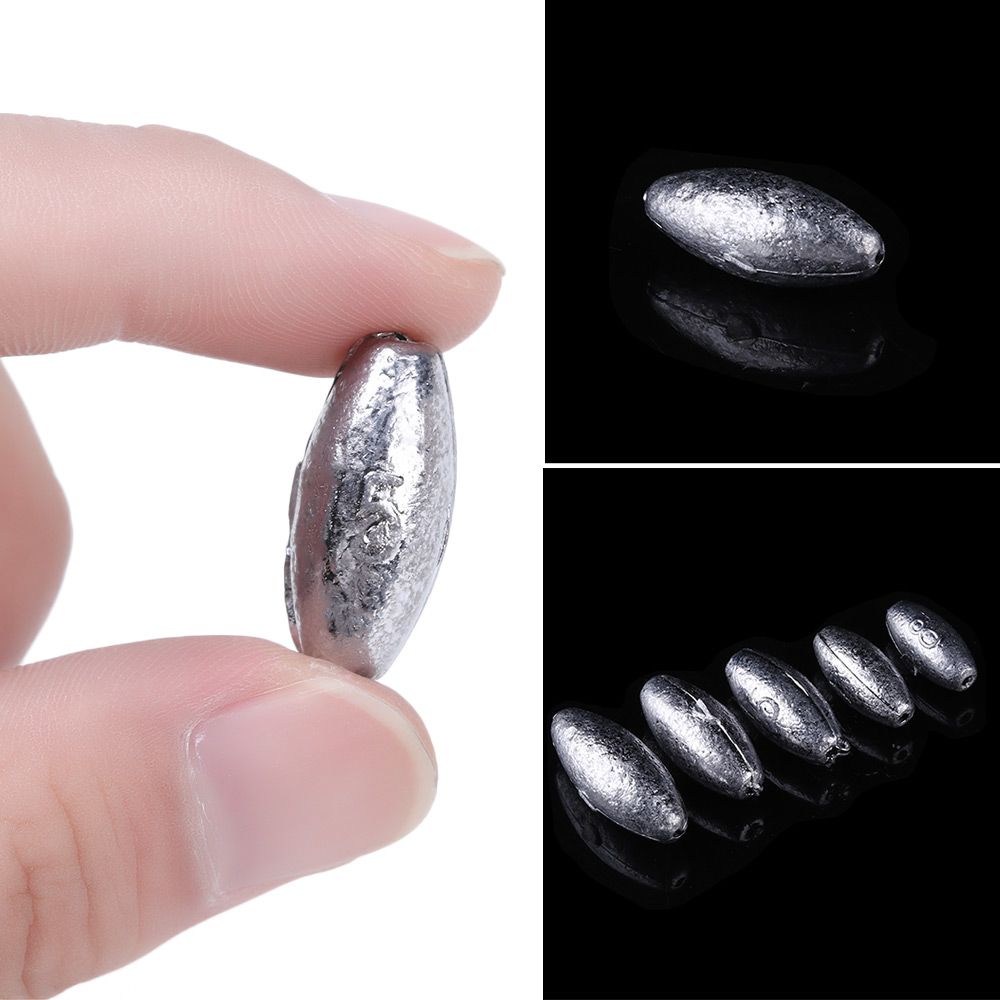 

High Quality Line Sinkers Weights Fishing Lead fall Hook Connector Sinker Olive Shaped