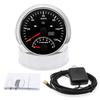 2 In 1 Multifunction Gauge IP67 Waterproof Speedometer With Tachometer Red Backlight for 12V 24V Universal Car Boat Speed Meter