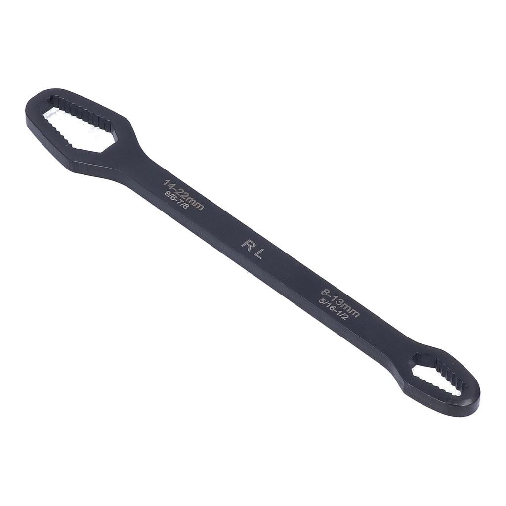 Multifunctional Self Tightening Universal Wrench 8?22mm High Hardness Double Ended WrenchBlack