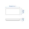 MFC PRO Red 2.8 x 1.2 inches (70 x 30 mm) Night Safety Warning