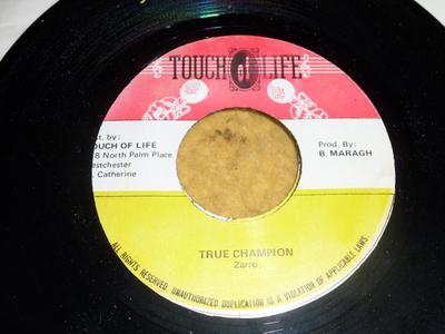 7inch Record BOBBY ZARRO - True Champion NONE Touch Of Life Jamaica Reggae, Ska & Dub Used