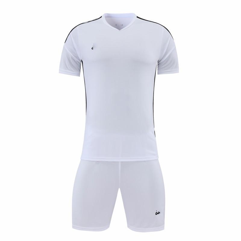 Adult Soccer Jersey Set Short Sleeve Team Uniform Custom Print Number Name Sportswear