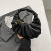 Niche design hand-held pleated small bag women's 2025 new popular retro shoulder messenger bag