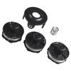 Complete Spool Cover Set for DUR181Z Trimmer 1 6MM Diameter 3 Spools 1 Cover 1 Spring for Efficient Grass Cutting
