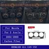 For Mazda 3 Axela 2004-2009 Carbon Fiber Central Air Conditioning Control Panel Car Accessories Interior Decorative Stickers