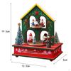 Christmas Music Box Table Centerpiece ,Rotatable Sculpture Tabletop Ornament Home