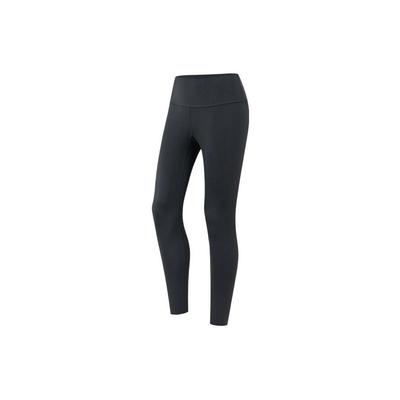 Training Series Solid Color Back Logo Print Elastic Waist Fitness Pants Women Pants Black 162247304-1